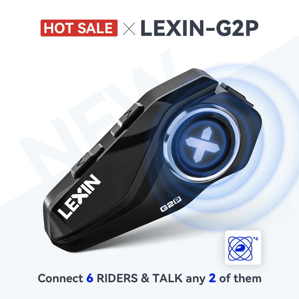 Full Face Motorcycle Helmet With Bluetooth - Lexin G2P Motorcycle Intercom Helmet Bluetooth