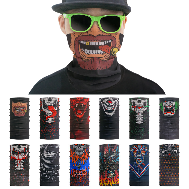 Riding Gear - Outdoor 3D Skull Bandana Halloween Seamless