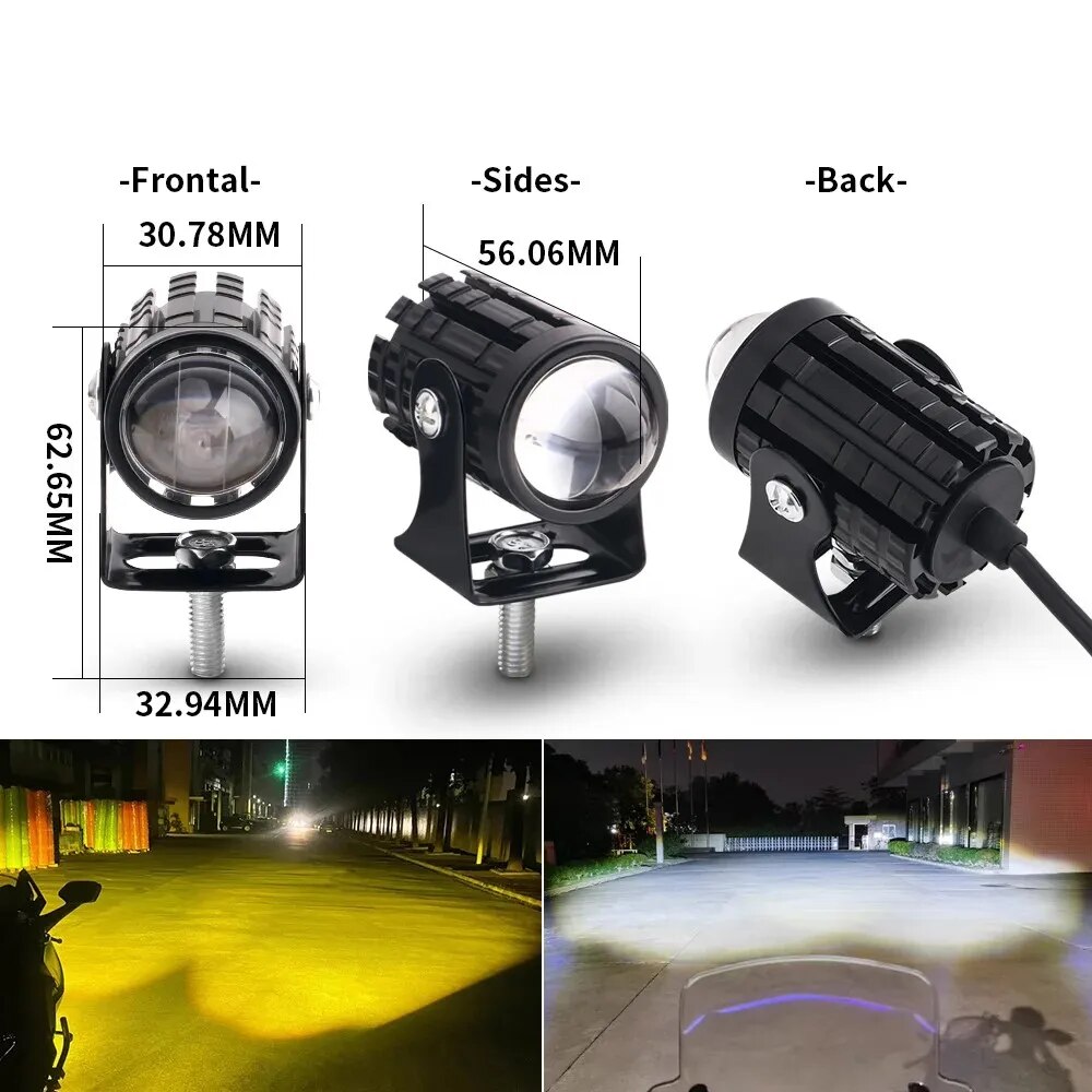 1/2PCS Universal Motorcycle LE - Universal Motorcycle Led Headlight Projector review and price