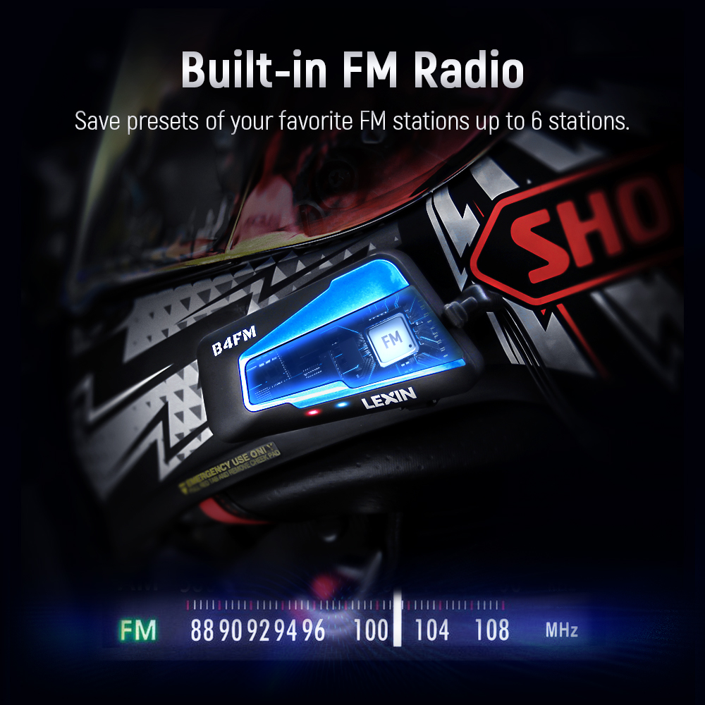 Lexin B4FM-X Bluetooth Motorcy - Full Face Motorcycle Helmet With Bluetooth review and price