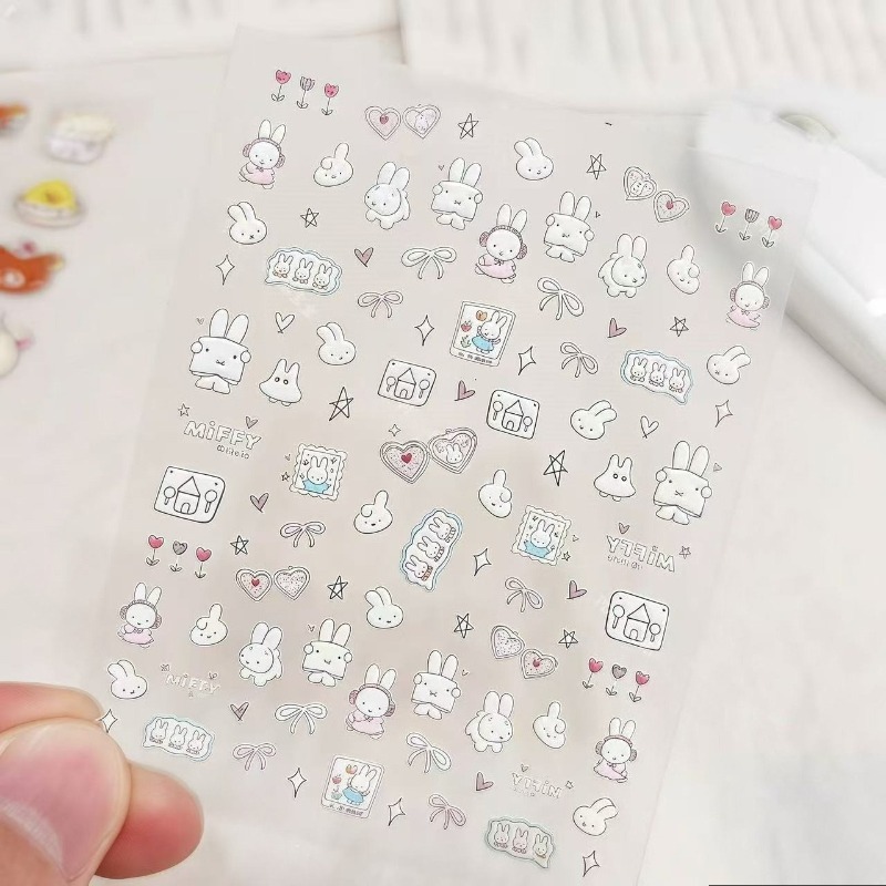 Miffy cartoon nail stickers an - Atv Parts review and price