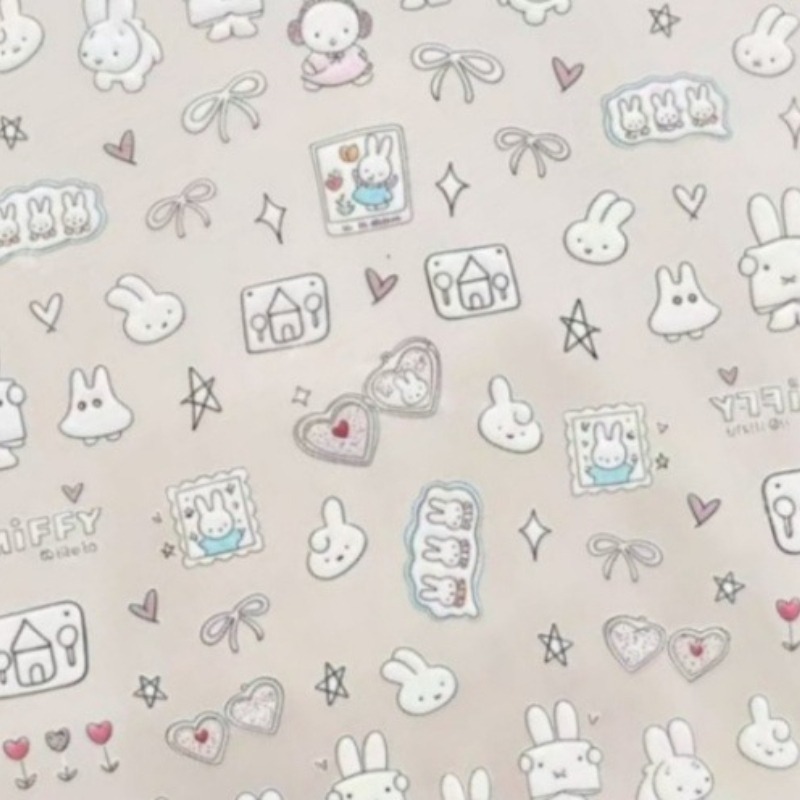 Miffy cartoon nail stickers an - Atv Parts review and price