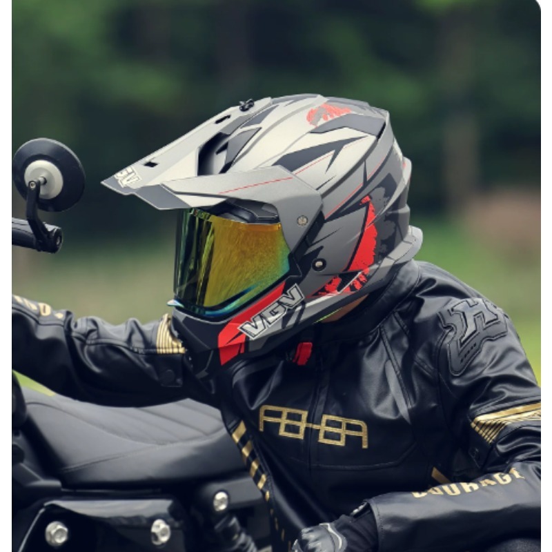 VGV Motocross ECE DOT Certific - Full Face Motorcycle Helmet With Bluetooth review and price
