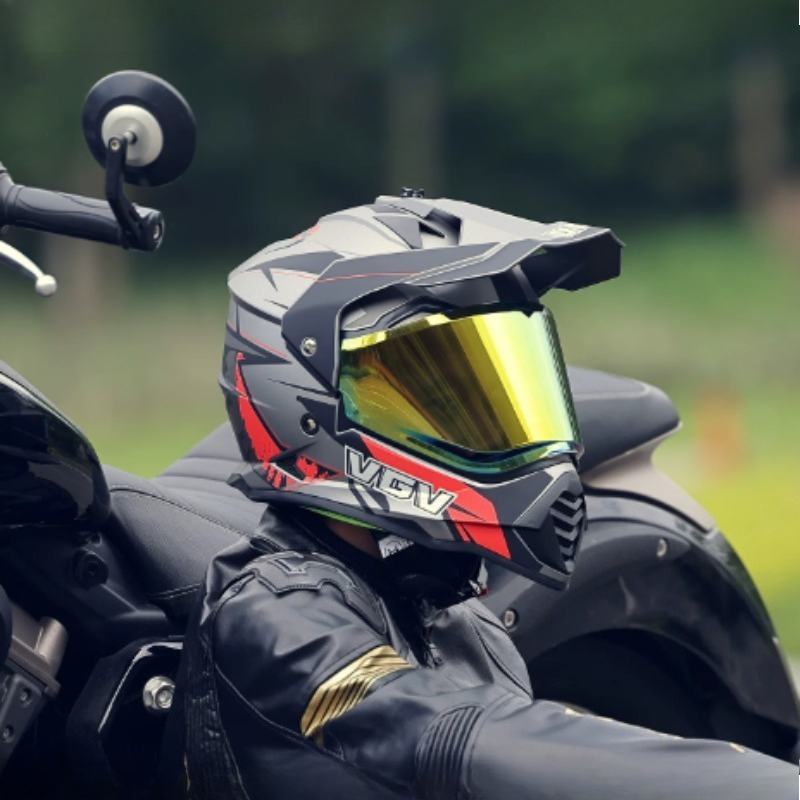 VGV Motocross ECE DOT Certific - Full Face Motorcycle Helmet With Bluetooth review and price