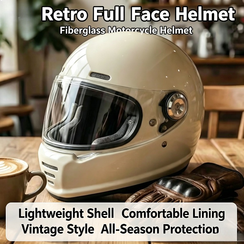 Carbon Fiber Retro Helmet Moto - Carbon Fiber Lightweight Motorcycle Helmet review and price