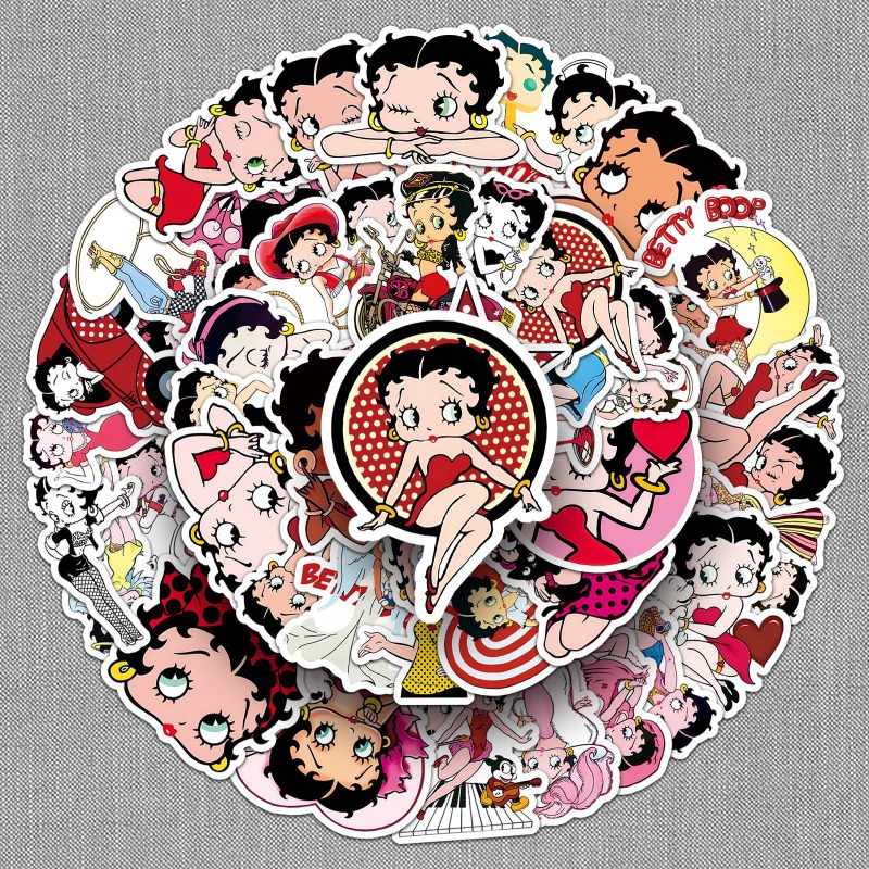 Betty Boop 50 stickers high co - Atv Parts review and price