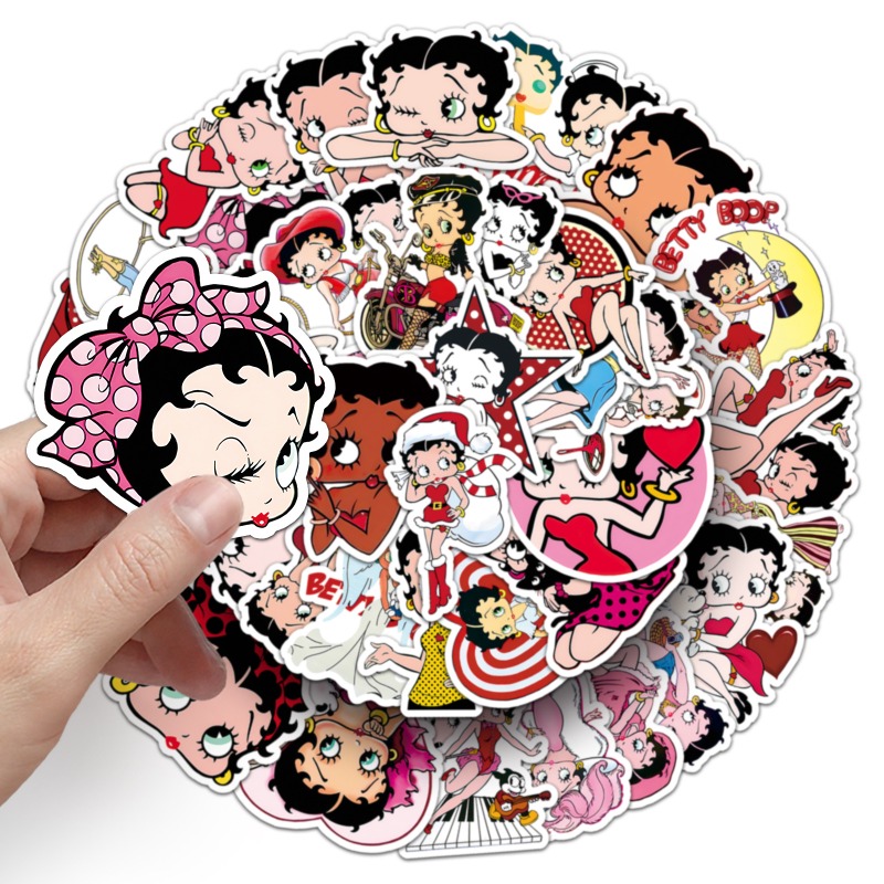 Betty Boop 50 stickers high co - Atv Parts review and price