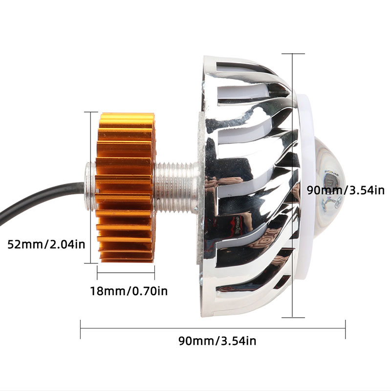 1pcs Car Motorcycle Headlight  - Universal Motorcycle Led Headlight Projector review and price