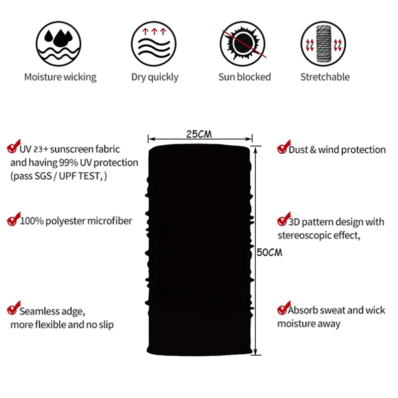 Outdoor 3D Skull Bandana Hallo - Riding Gear review and price